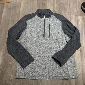 Woolrich Mens L Gray  1/2 Zip Jacket